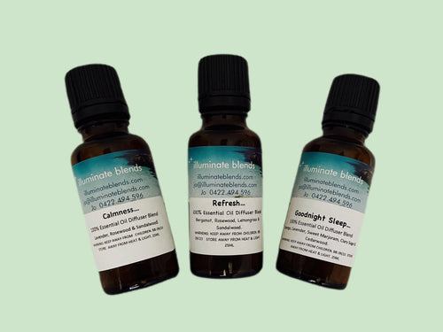 Trio of Diffuser Blends for Aged Care